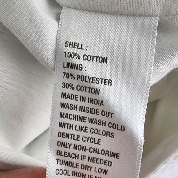 CROWN & IVY KIDS SHORTS SIZE 16 SEER SUCKER LINED - Picture 4 of 4